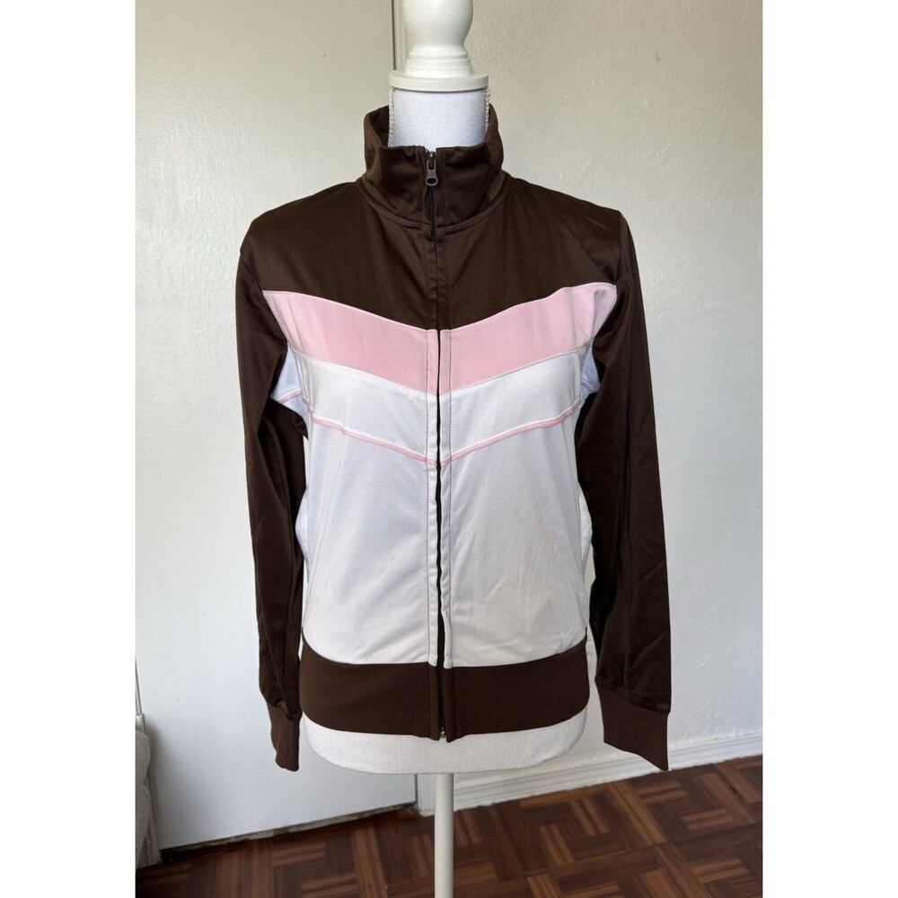 T’oui  Vintage Brown And Pink Jacket With Pockets Size L